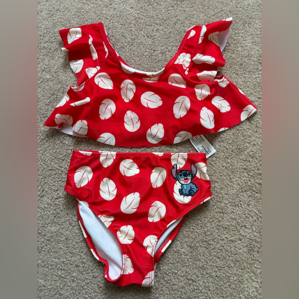 Disney Red and White Kids Swim Bikini